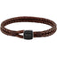 Boss Gents Brown Leather Bracelet