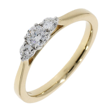 18ct Yellow Gold 3 Stone Diamond Ring