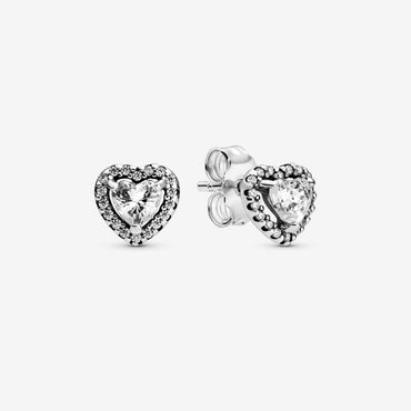 Pandora Elevated Heart Earrings