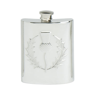 Classic Thistle Hip Flask - 6oz