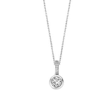 Ti Sento Silver Cubic Zirconia Pendant