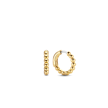 Ti Sento Yellow Gold Plated Hoop Earrings