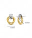 Ti-Sento Yellow Gold Plated Earrings