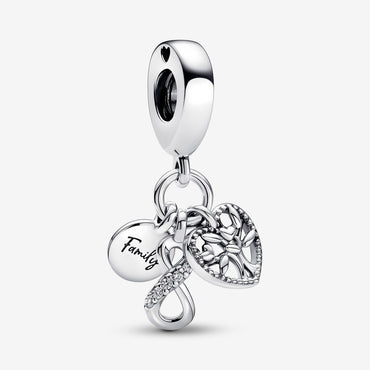 Pandora Infinity Family Triple Drop Charm