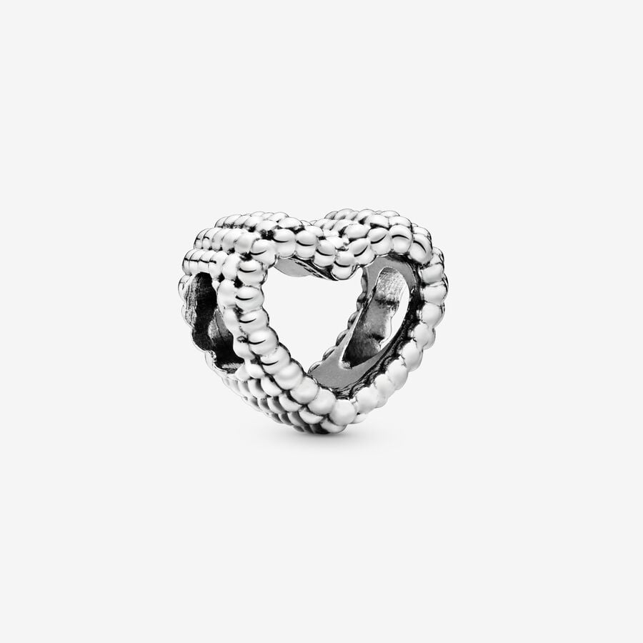 Pandora Beaded Heart Charm