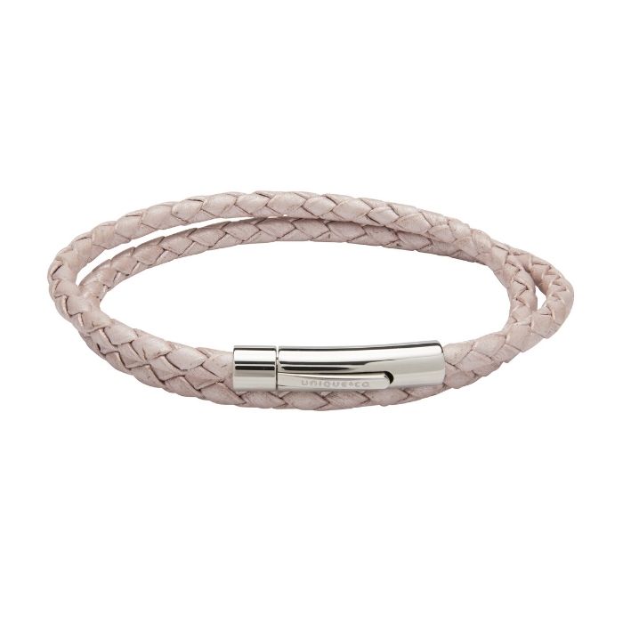 Unique & Co Pink Leather Bracelet