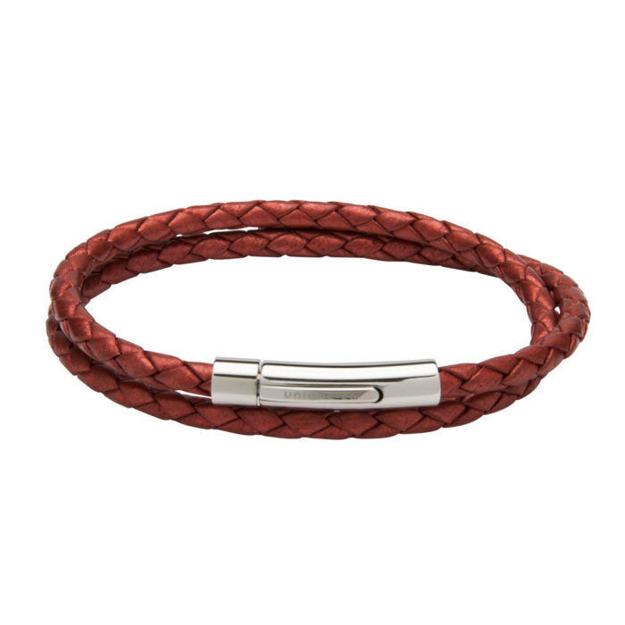 Unique & Co Red Leather Bracelet
