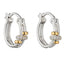 Fiorelli Silver and Gold Plated CZ Hoop Earrings