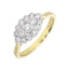 18ct Yellow Gold Diamond Cluster Ring