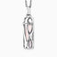 Angel Whisperer Powerful Stone Rose Quartz Silver Pendant