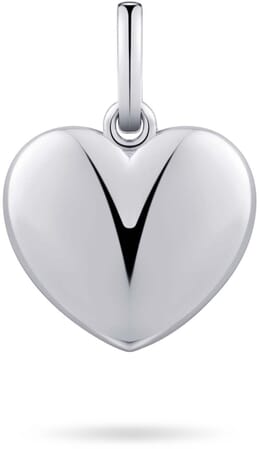 Silver Engraveable Heart Disc