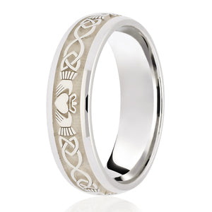 Argentium Claddagh Celtic Ring