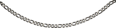 Unique Polished Finish Figaro Necklace 50cm
