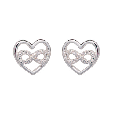 Unique Silver & Cubic Zirconia Earrings