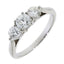 Platinum Diamond Three Stone Ring