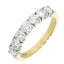18ct Yellow Gold Diamond 7 Stone Ring
