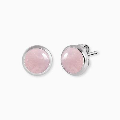 Angel Whisperer Rose Quartz Stud Earrings