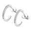 Lucy Quatermaine White Topaz Hoops