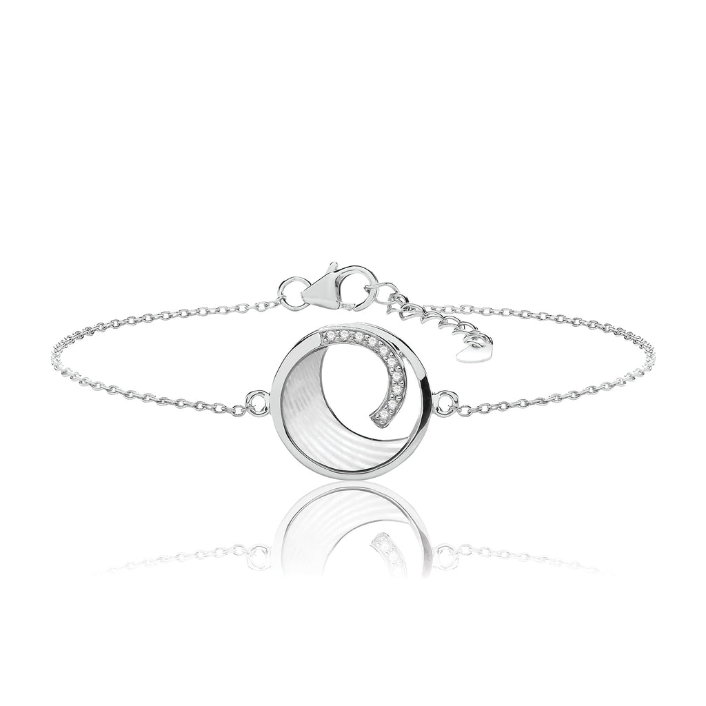 Silver & Co Mother of Pearl CZ Bracelet