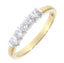 18ct White Gold Diamond 5 Stone Ring