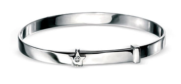 D for Diamond Star Baby Bangle