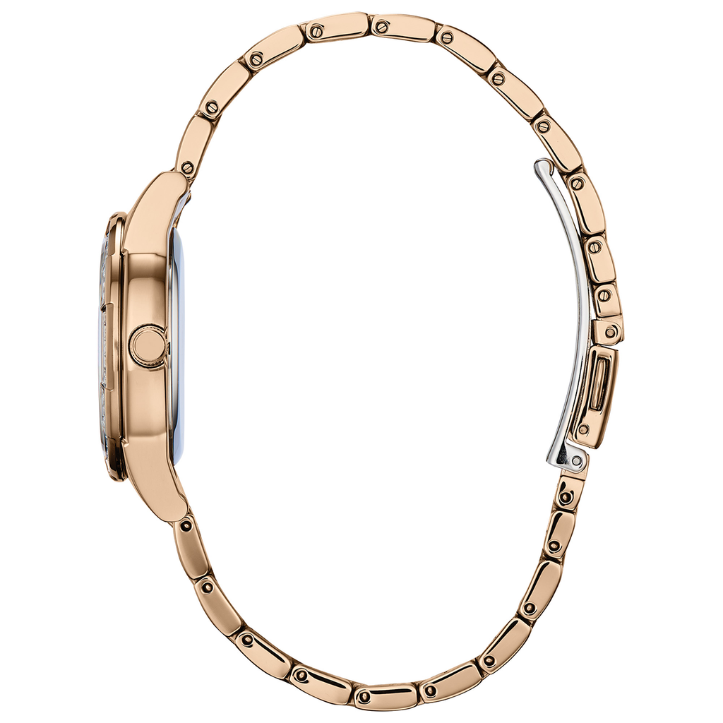 Citizen Rose Gold Plated Silhouette Crystal Bracelet Watch