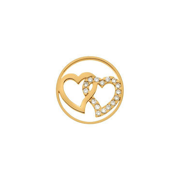 Emozioni Gold Plate Heart Coin