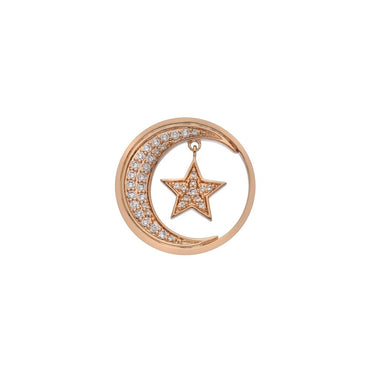 Emozioni Notturno Drop Coin - Rose Gold Plate