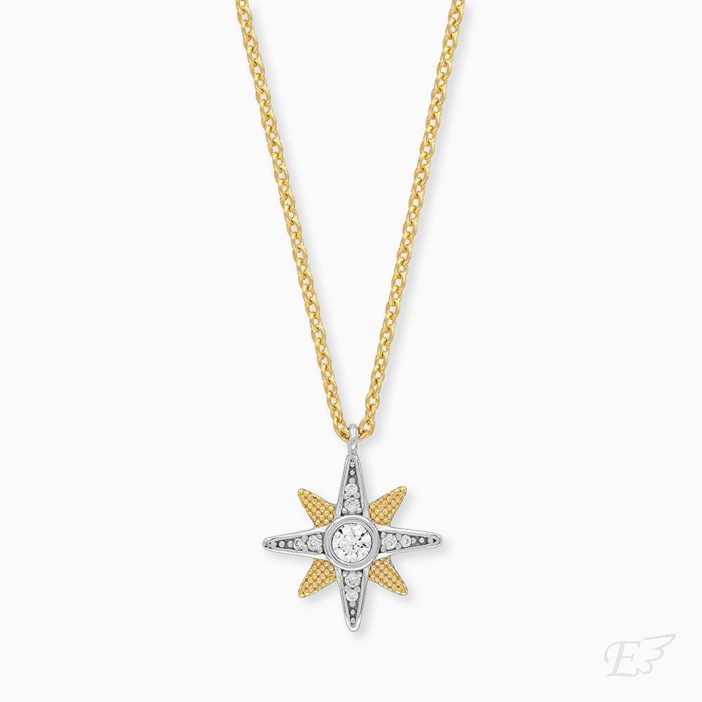 Angel Whisperer Gold Plated Star Necklet