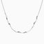 Angel Whisperer Twist Silver CZ Necklet