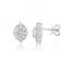 9ct White Gold Cubic Zirconia Stud Earrings