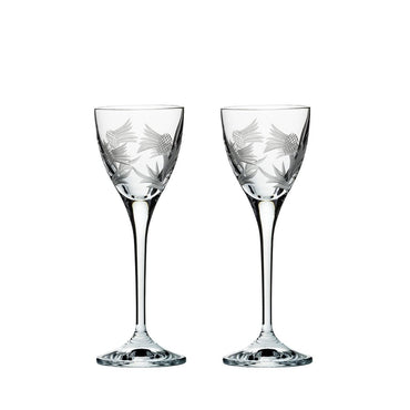 Flower of Scotland - Pair of Port / Sherry Glasses 157mm, 90ml (Presentation Boxed)