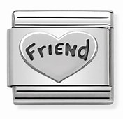 Nomination Silver Friend Heart Composable Link