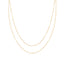 Gold Plate Multi-Chain Necklace