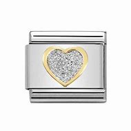 Nomination Silver Glitter Heart Composable Link