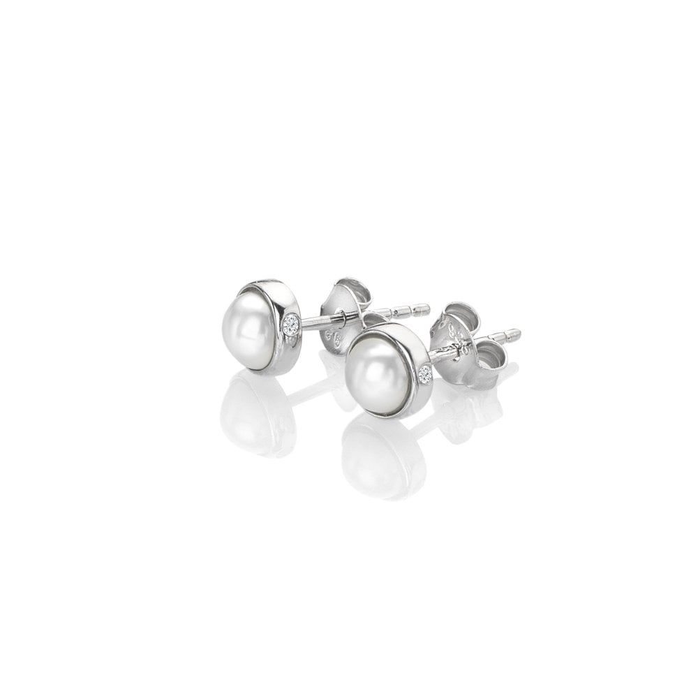 Hot Diamonds Silver Pearl Earrings