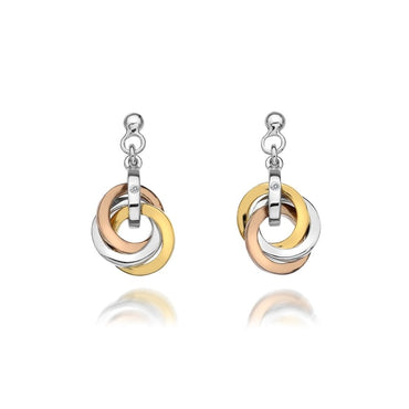 Hot Diamonds Calm Earrings - Rose and Yellow Gold Accents