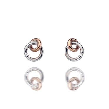 Hot Diamonds Eternal Earrings - Rose Gold Plate Accents