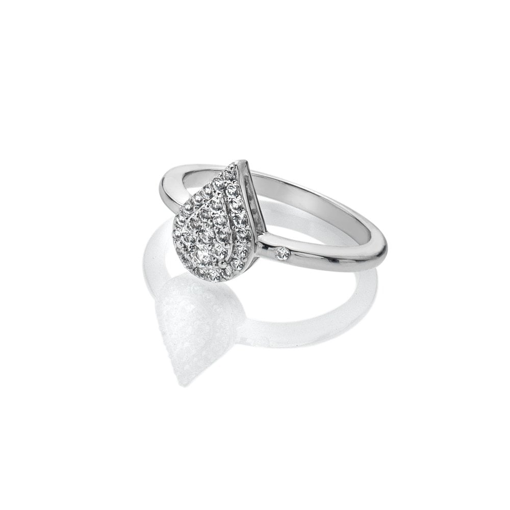 Hot Diamonds White Topaz Glimmer Ring