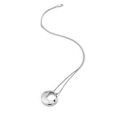Silver Hot Diamonds Quest Circle Necklace