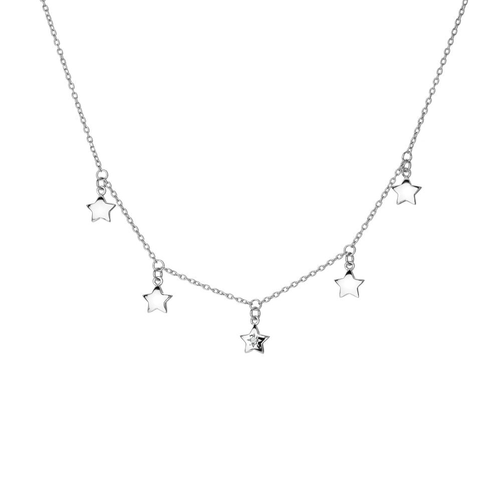 Hot Diamonds Star Choker Necklace