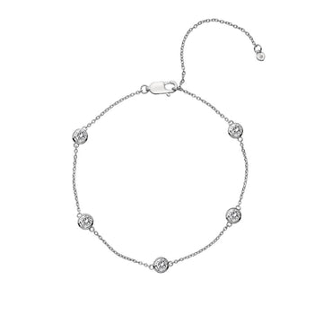 Hot Diamonds Tender White Topaz Intermittent Bracelet