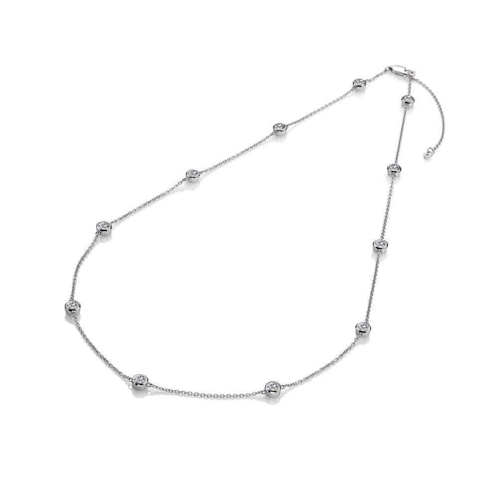 Hot Diamond Tender White Topaz Intermittent Necklace - 45cm