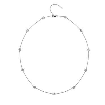 Hot Diamond Tender White Topaz Intermittent Necklace - 45cm
