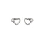 Silver Togetherness Open Heart Earrings