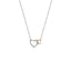 Hot Diamonds Togetherness Open Heart Pendant - Rose Gold Plate Accents