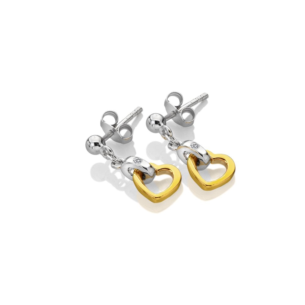 Hot Diamonds 2 Colour Heart Earrings