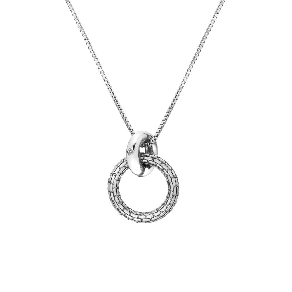 Hot Diamonds Woven Circle Pendant