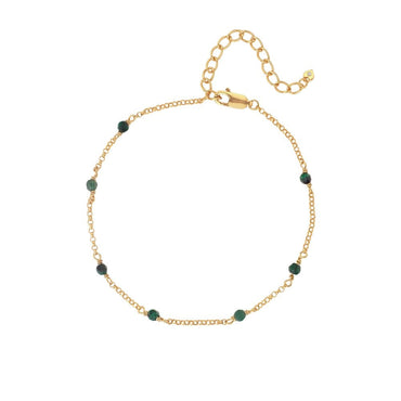 Hot Diamonds X Golden Edit Malachite Bracelet