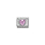 Nomination Pink Faceted Heart Composable Link